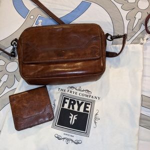 Frye crossbody bag and wallet